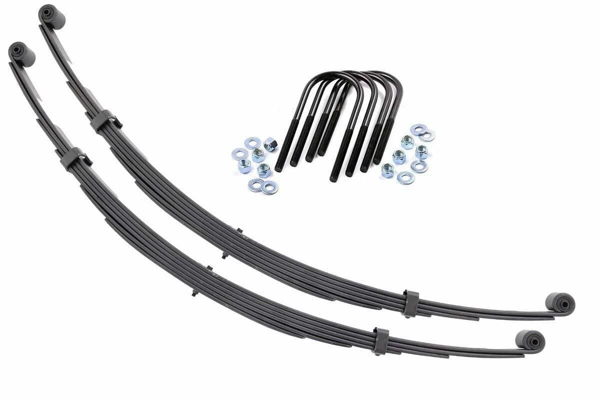 Fits International Scout II 4WD(71-80) Rear Leaf Springs 2.5_ Lift Pair 8040Kit